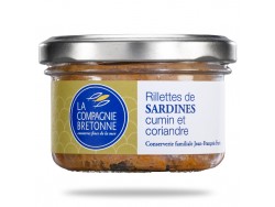 Rillettes de poisson  - sardines aux 2 épices (cumin et coriandre) - 90 g - La Compagnie Bretonne