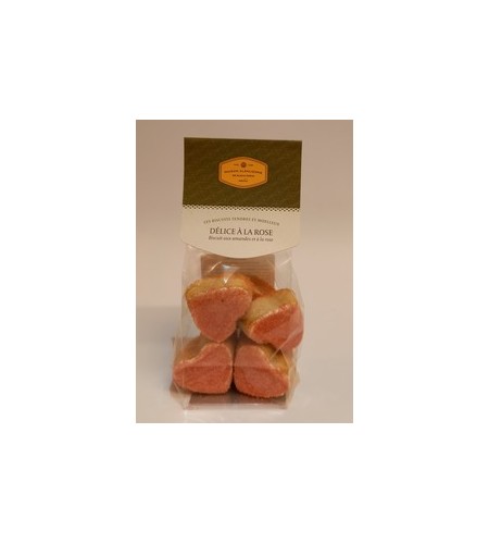 Biscuit aux amandes et à la rose - Délice à la rose - 120g - Maison Alsacienne Biscuiterie
