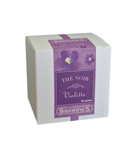 Thé noir Violette - boîte de 20 sachets