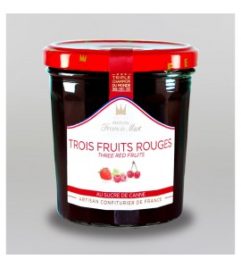 Confiture 3 fruits rouges - 340 g