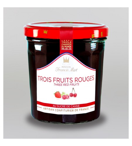 Confiture 3 fruits rouges - 340 g