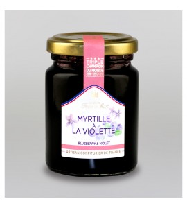 Confiture Myrtille à la violette - 110 g - Francis Miot