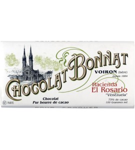 Tablette de chocolat noir "Hacienda El Rosario" (Vénézuela) - Bonnat Chocolatier - 100 g