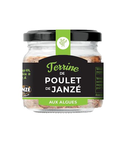 Terrine de poulet de Janzé aux algues - 90g