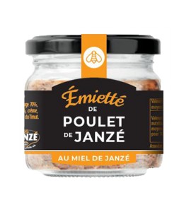 Emiétté de Poulet de Janzé au miel de Janzé - 90g