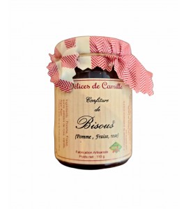 Confiture de Bisous (pomme, fraise et rose) - Les délices de Camille