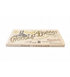 Tablette de chocolat noir "Equateur" - Bonnat Chocolatier - 100 gr.