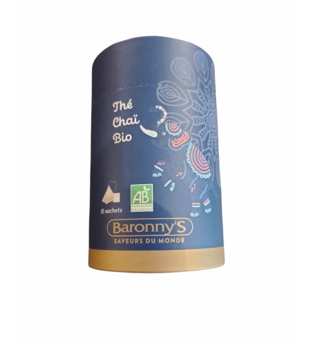 Thé vert Chaï bio - boîte de 15 sachets