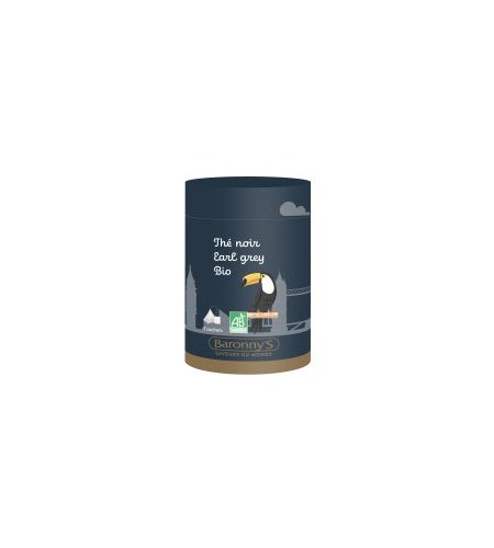 Thé noir Earl Grey Bio - boîte de 15 sachets