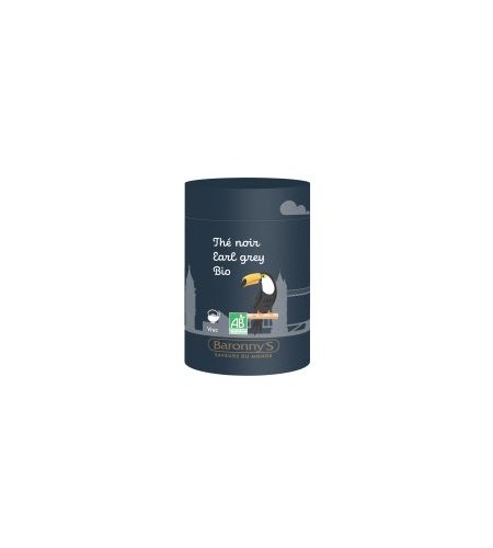 Thé noir Earl Grey Bio - boîte de 75 g