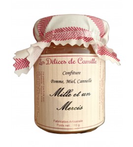 Confiture "Mille et Un Mercis" pomme, miel, cannelle - Les délices de Camille