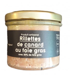 Rillettes de canard au foie gras - 100 g - Maison Argaud
