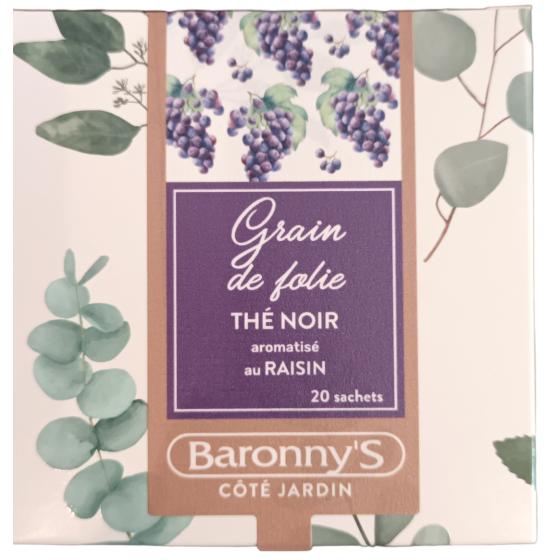 Thé noir - Grain de Folie - 20 sachets - Baronny's