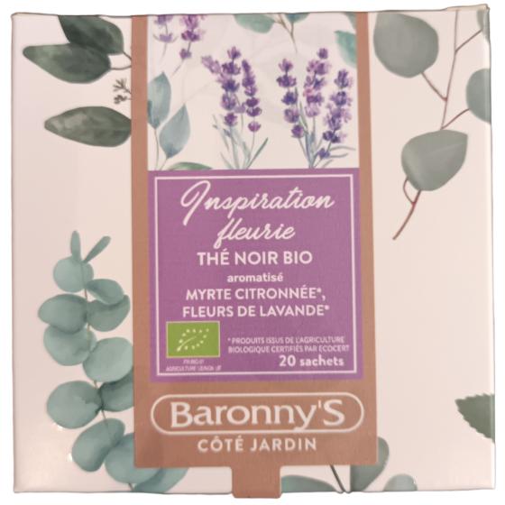 Thé noir bio - Inspiration fleurie - 20 sachets - Baronny's