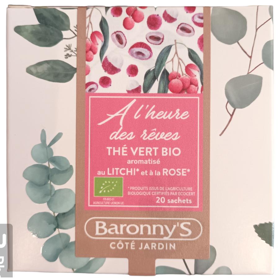 Thé vert bio - A l'heure des rêves - 20 sachets - Baronny's