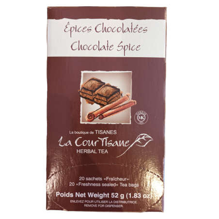 Tisane épices chocolatées - 20 sachets - La Courtisane