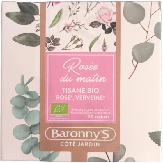 Tisane bio - Rosée du matin - boîte de 20 sachets - Baronny's