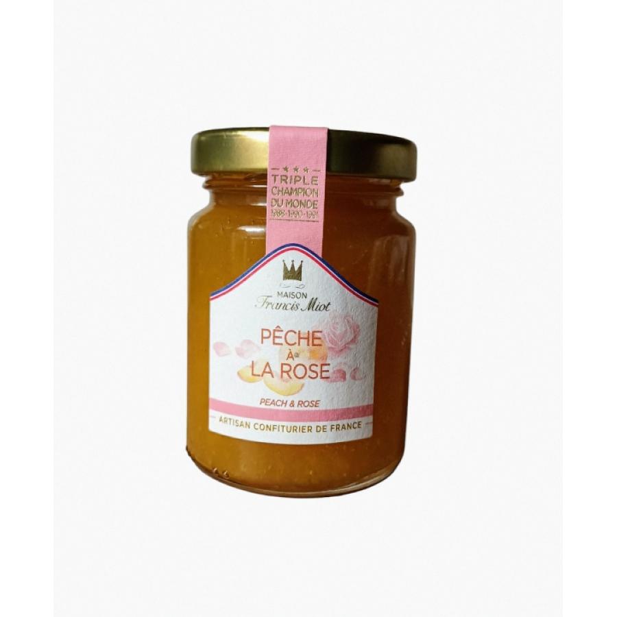 Confiture pêche à la rose - 110 g - Francis Miot Confiture pêche à la rose - 110 g - Francis Miot
