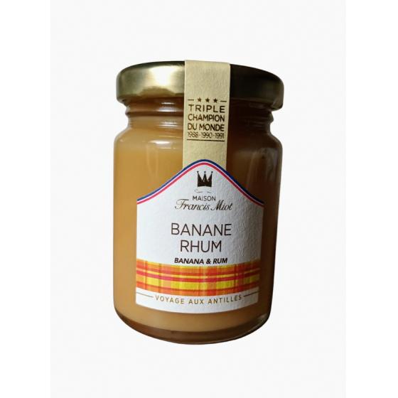 Confiture banane rhum - 110 g - Francis Miot
