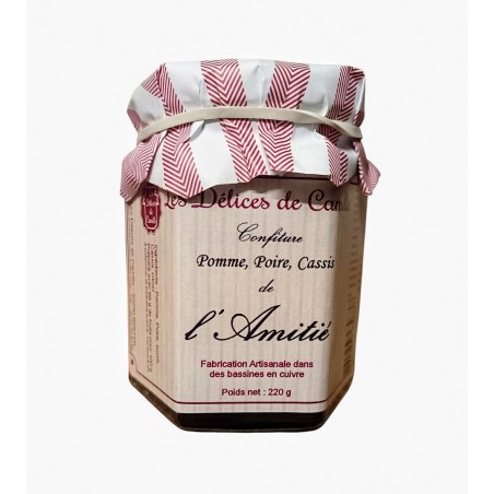 Confiture "L'amitié" - pomme, poire, cassis - Les délices de Camille